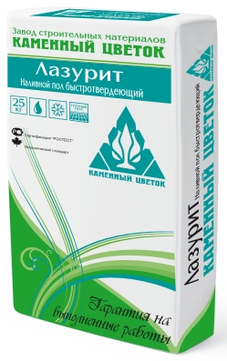 Наливной пол Каменный цветок быстротвердеющий Лазурит 25 кг в Наро-Фоминске по низкой цене