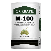 сухая смесь универсальная м-100 в упаковке 50 кг кварц Наро-Фоминск купить