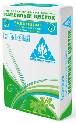 Клей плиточный для бассейнов АКВАМАРИН Каменный цветок 25 кг в Наро-Фоминске по низкой цене